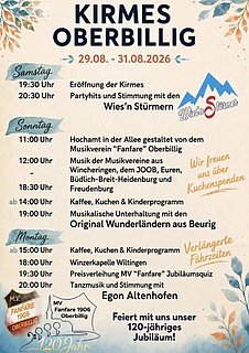 Kirmes Oberbillig 2026 Kirmes Oberbillig 2026