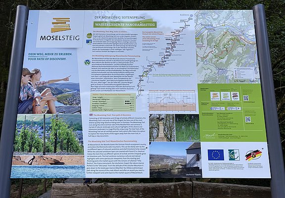 Einstiegstafel Wasserliescher Panoramasteig