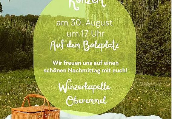 Picknickkonzert der Winzerkapelle Oberemmel