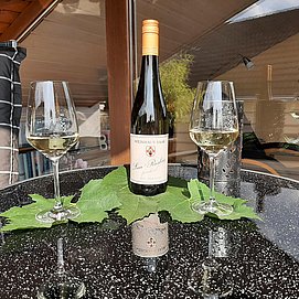 Saar-Riesling zum Sonnenuntergang