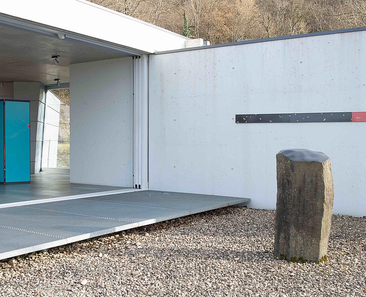 Paravent im Pavillon