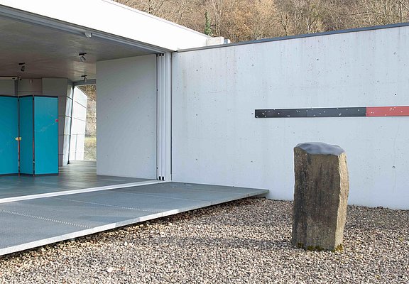 Paravent im Pavillon