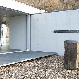 Paravent im Pavillon