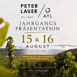 Jahrgangspräsentation Weingut Peter Lauer
