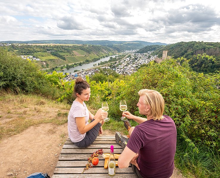 Rast auf dem Schlossberg Kobern