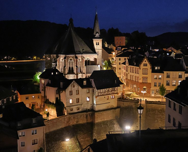 Saarburg bei Nacht (2)