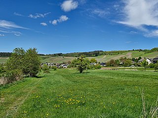Blick auf Nieder- und Obermennig