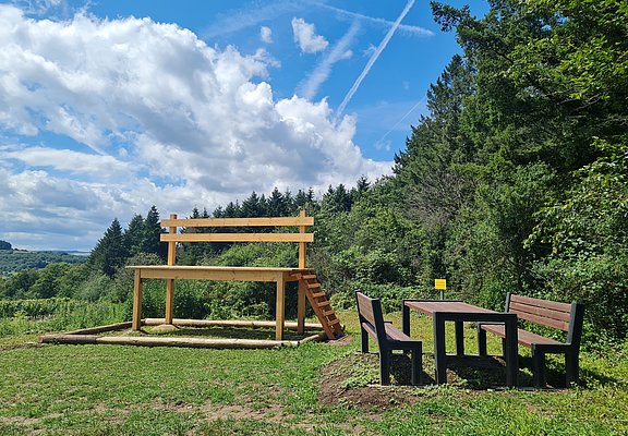 Riesenbank an der Konzer Höhenrunde