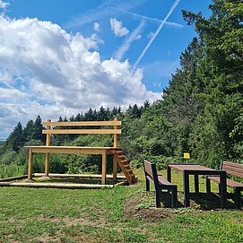 Riesenbank an der Konzer Höhenrunde