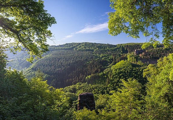 Aussicht auf dem Felsplateu Kastel-Staadt