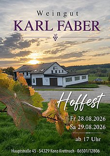 Hoffest Weingut Karl Faber 2026 Hoffest Weingut Karl Faber 2026