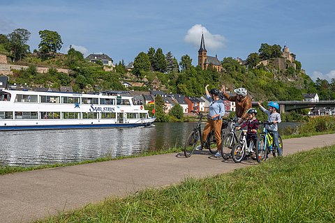 Kids-Tour am Saar-Radweg in Saarburg