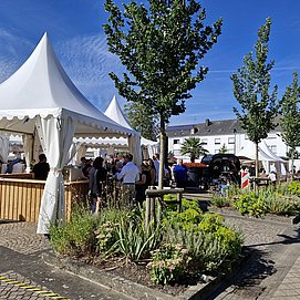 Weinstände am Heimat- und Weinfest in Konz