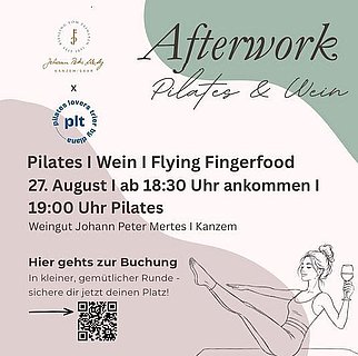 Afterwork Pilates und Wein Afterwork Pilates und Wein