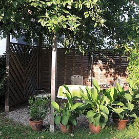 Sitzplatz im Grünen