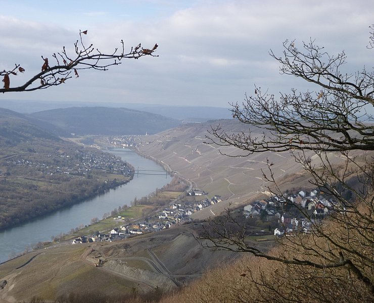 Aussicht ins Moseltal vom Aussichtspunkt Maria Zill