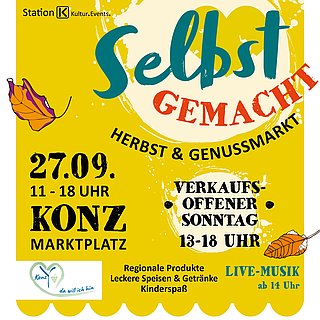 Selbst gemacht: Herbst- und Genussmarkt Selbst gemacht: Herbst- und Genussmarkt