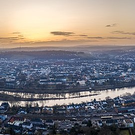 Blick über Trier bei der Mariensäule