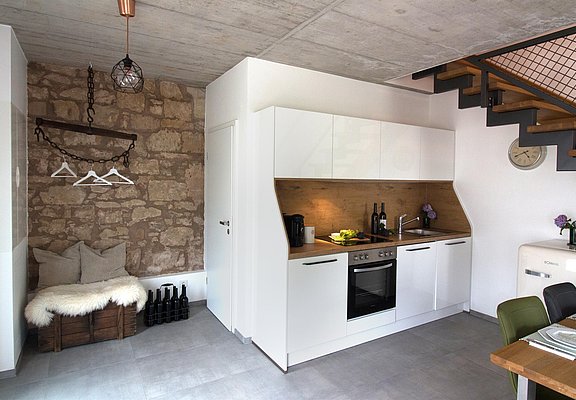 Küche und Garderobe
