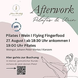 Afterwork Pilates und Wein