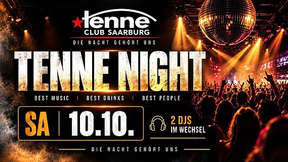 Tenne Night 10.10.2026 Tenne Night 10.10.2026