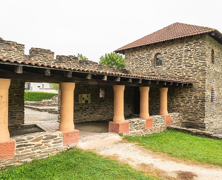 Eingang der Römischen Villa bei Mehring