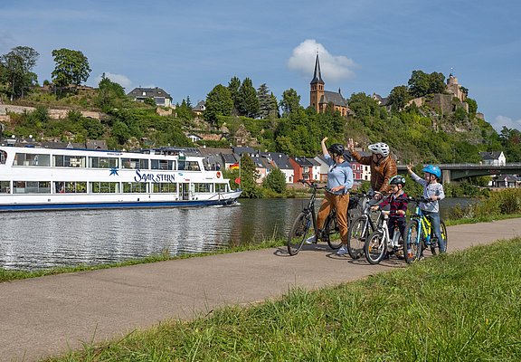 Kids-Tour am Saar-Radweg in Saarburg