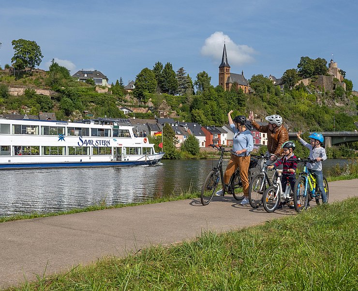 Kids-Tour am Saar-Radweg in Saarburg