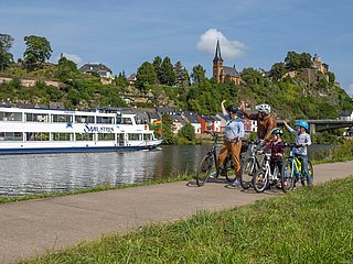 Kids-Tour am Saar-Radweg in Saarburg