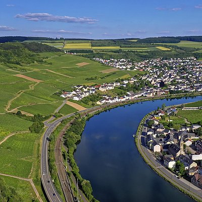 Foto: Blick auf Nittel und Machtum