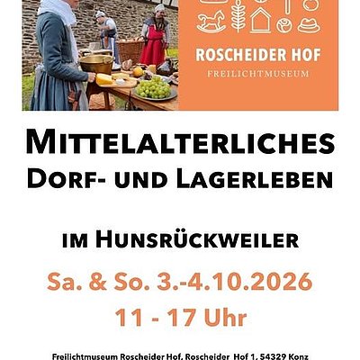 Foto: Mittelalterliches Dorf- und Lagerleben