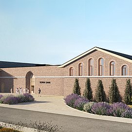 Eingang Außenansicht Terra Saar - Rendering
