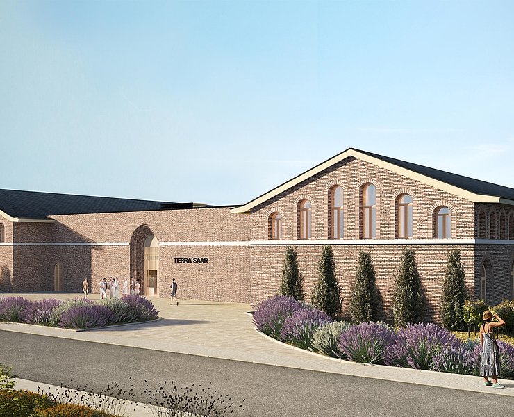 Eingang Außenansicht Terra Saar - Rendering