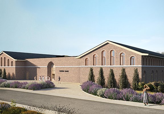 Eingang Außenansicht Terra Saar - Rendering