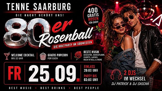 80s Rosenball am 21.08.2026 80s Rosenball am 21.08.2026