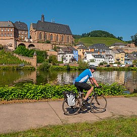 Saar-Radweg bei Saarburg