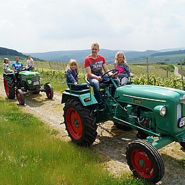 Oldtimer-Traktor fahren