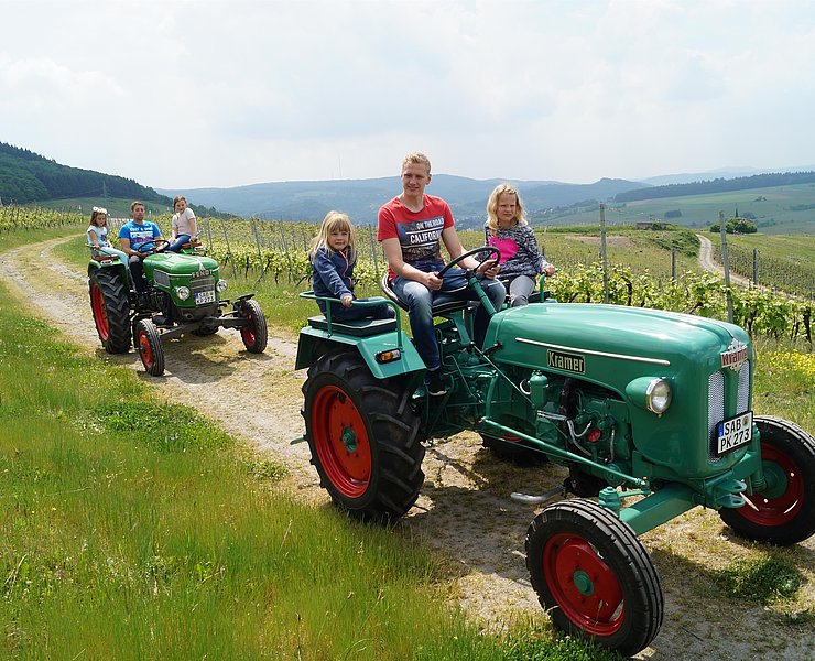 Oldtimer-Traktor fahren