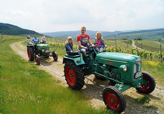 Oldtimer-Traktor fahren