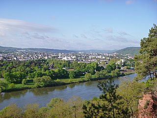 Ausblick vom Felsenweg auf Trier