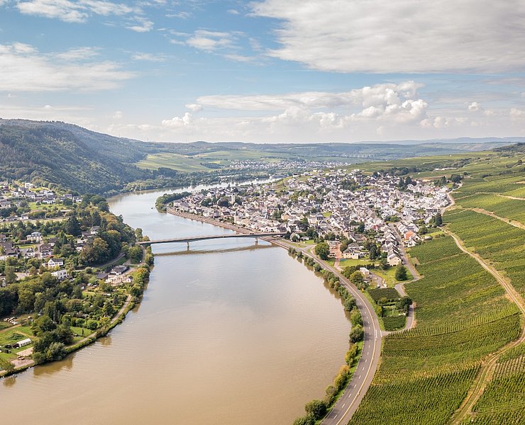 Blick vom Huxlayplateau auf die Mosel
