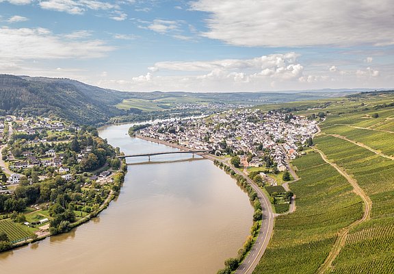 Blick vom Huxlayplateau auf die Mosel