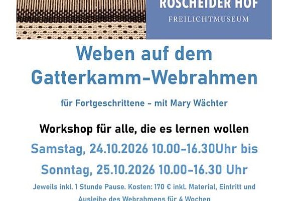 Weben auf dem Gatterkamm-Webrahmen
