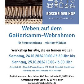 Weben auf dem Gatterkamm-Webrahmen