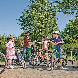 Familienfreundlicher Radweg