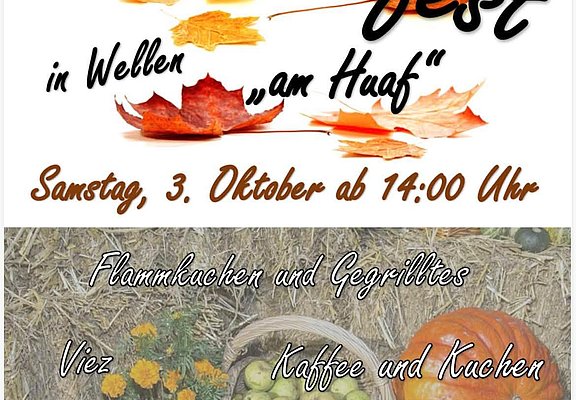 Erntedankfest Wellen