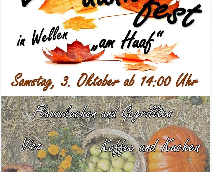 Erntedankfest Wellen