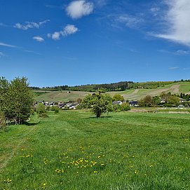 Blick auf Nieder- und Obermennig