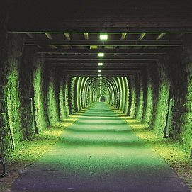 Tunnel auf dem Maare-Mosel-Radweg