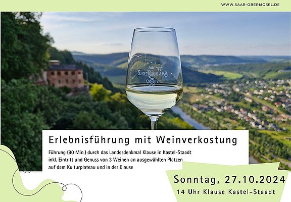 Erlebnisführung mit Weinverkostung